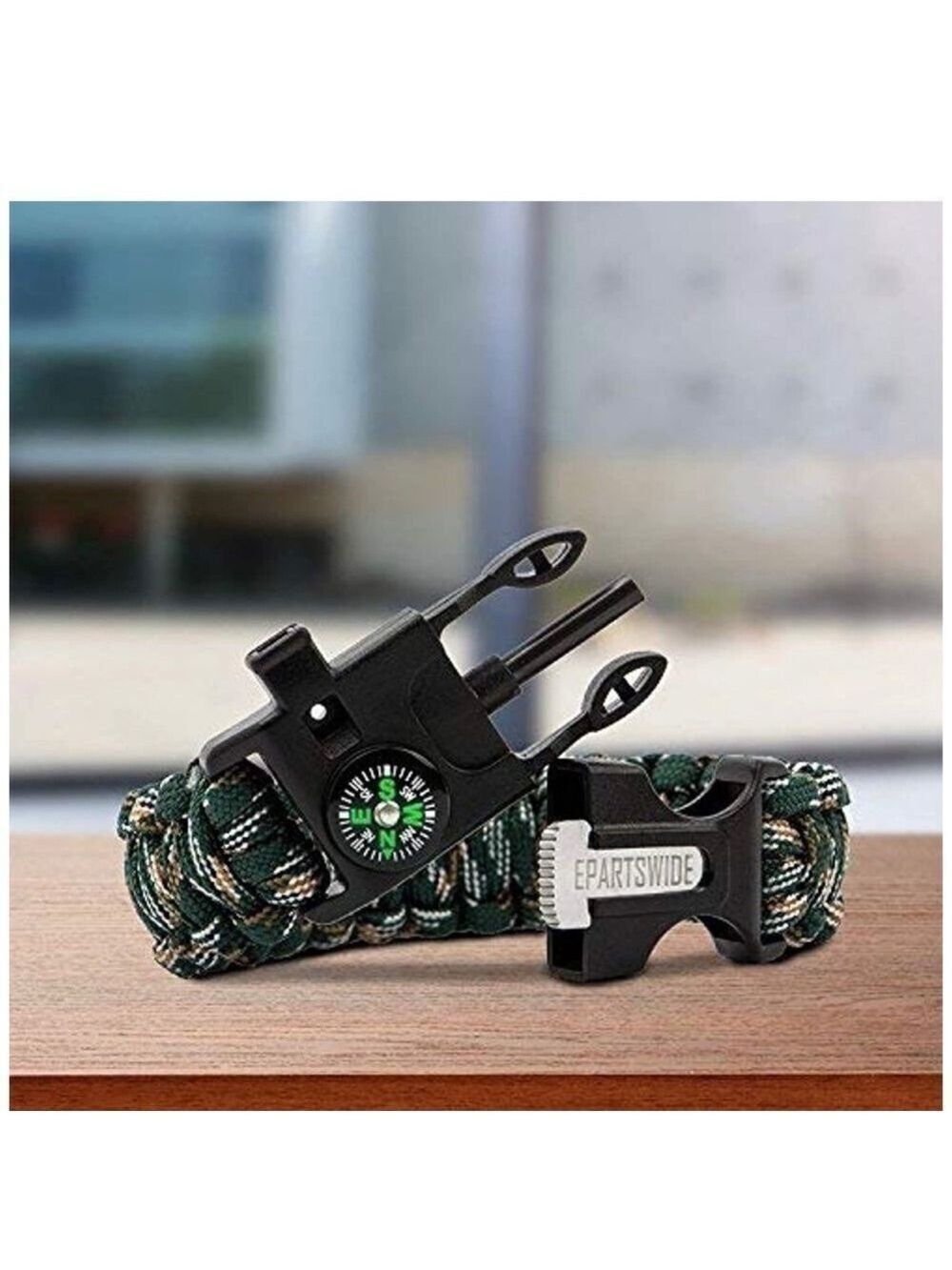 NEW-MULTIFNCTNL Outdoor Survival Paracord Bracelet